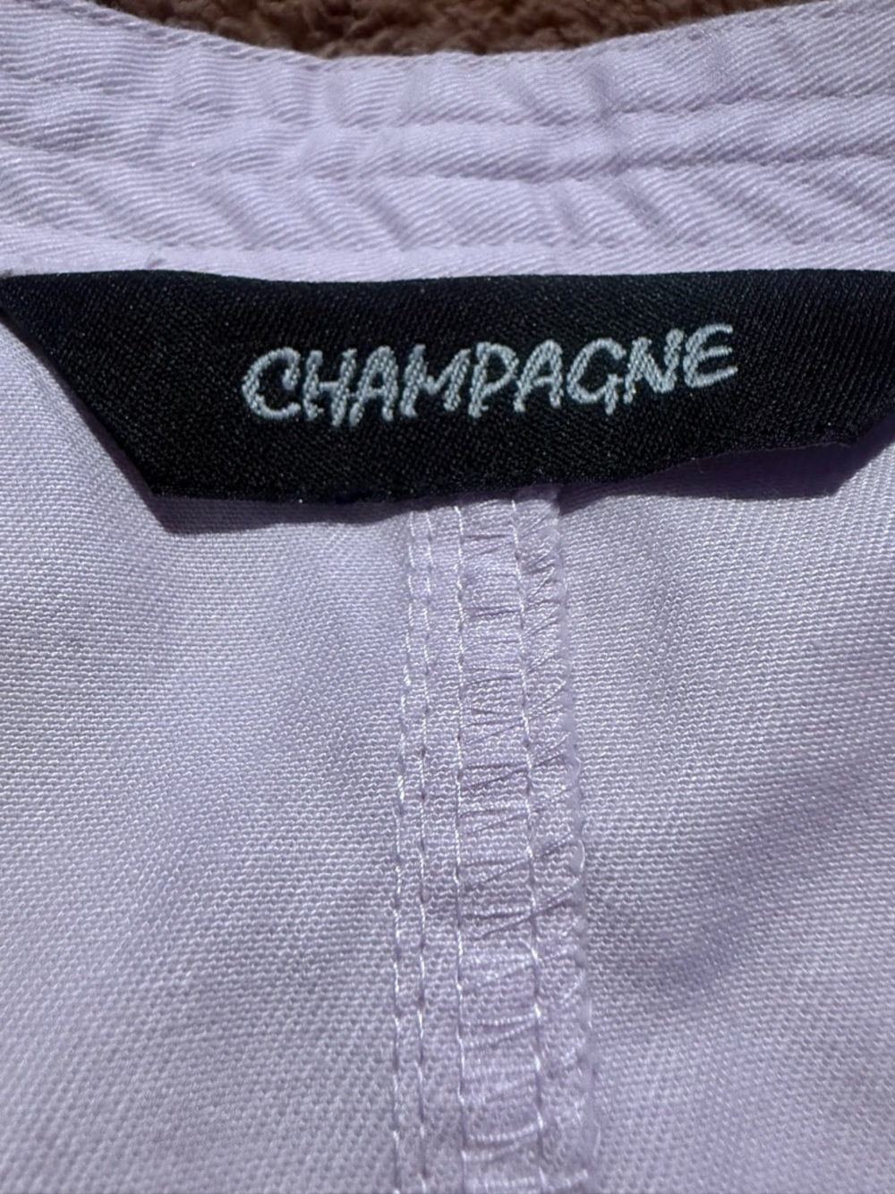 Champagne Lavender Denim Mini Skirt Size 10 Pastel Purple Grunge Goth O-Ring Y2K - Picture 3 of 10